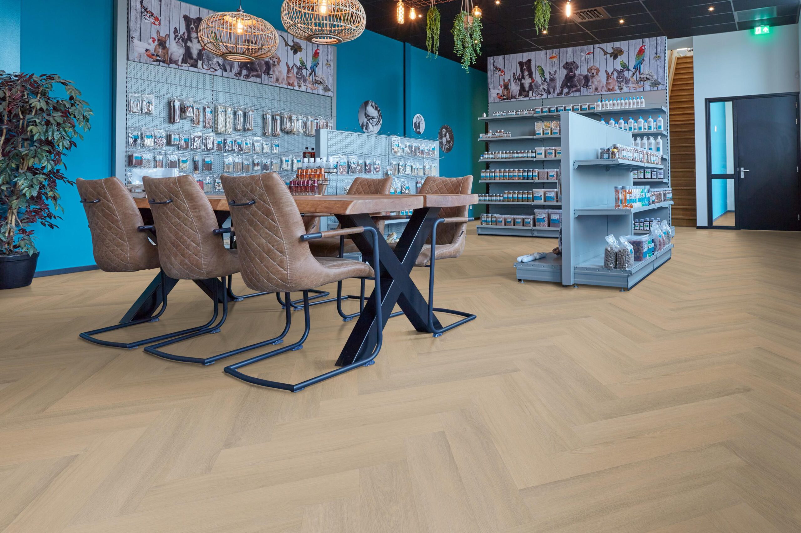 16. Spigato Viranto visgraat - warm beige